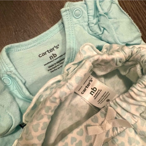 Carter’s Cute Narwal Blue and White Matching Outfit - Picture 2 of 2